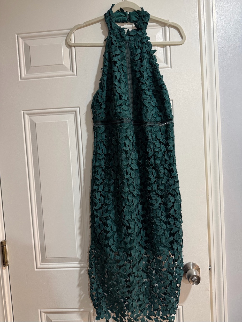 Bardot Teal Lace Dress